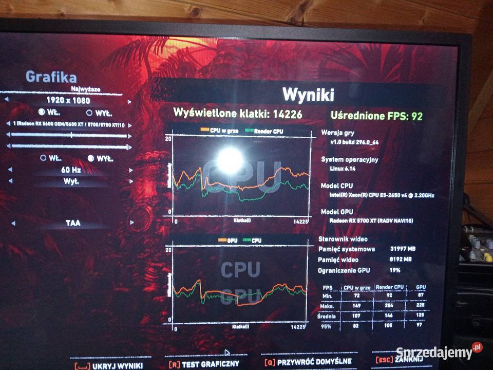 Komputer monitor 32 CALE czytaj opis rx 5700xt