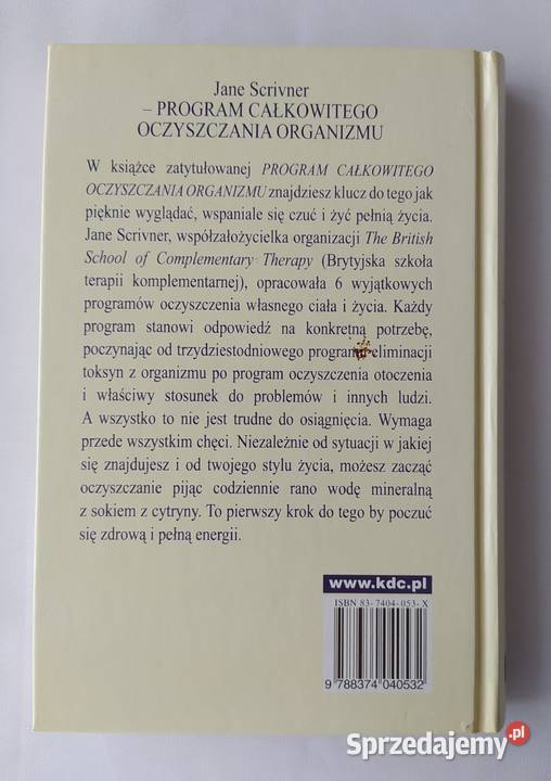 PROGRAM CAŁKOWITEGO OCZYSZCZANIA ORGANIZMU Jane Hajnówka sprzedam
