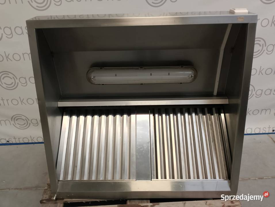 Okap przyścienny trapezowy 110x100 z łapaczami Wrocław sprzedam