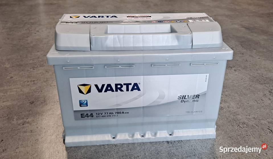 AKUMULATOR Varta SILVER E44 77Ah780A Grudziądz akumulatory kujawsko-pomorskie Wąbrzeźno