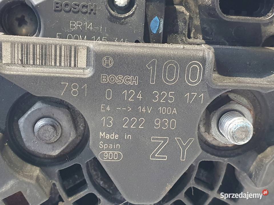 ALTERNATOR Opel Tigra B 14 16V 0124325171 Chełm