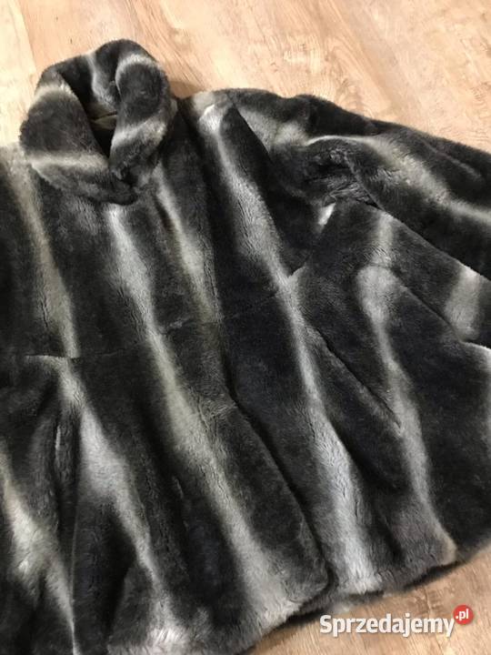 Okazja Eleganckie futro Panda Exclusive szary/srebrny Hajnówka