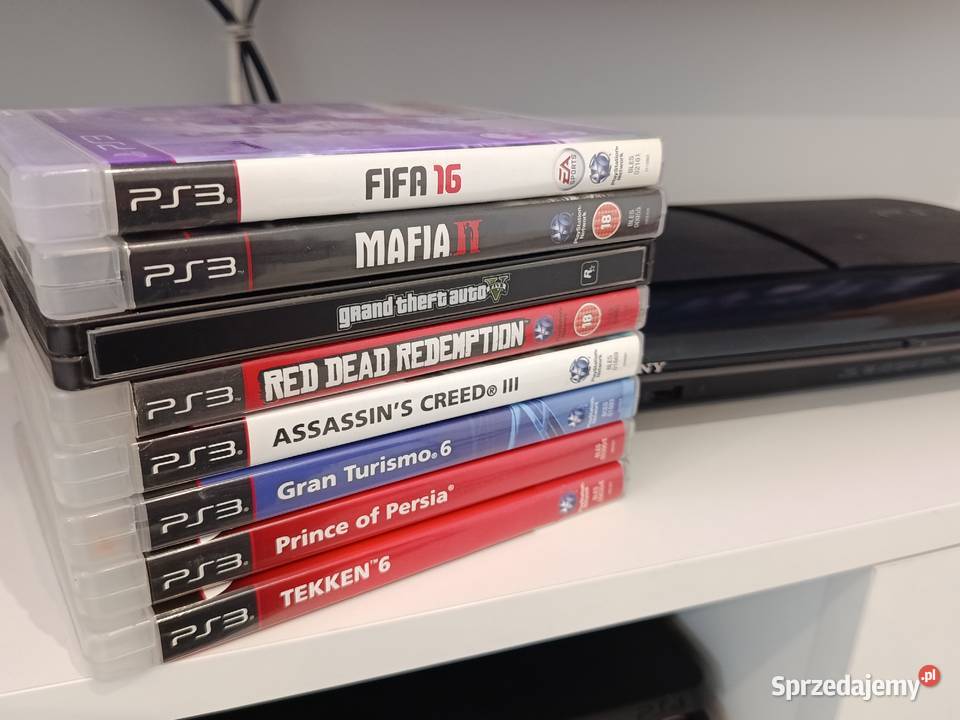 Play Station 3 Super Slim konsola zestaw gier Konsole i automaty Wrocław