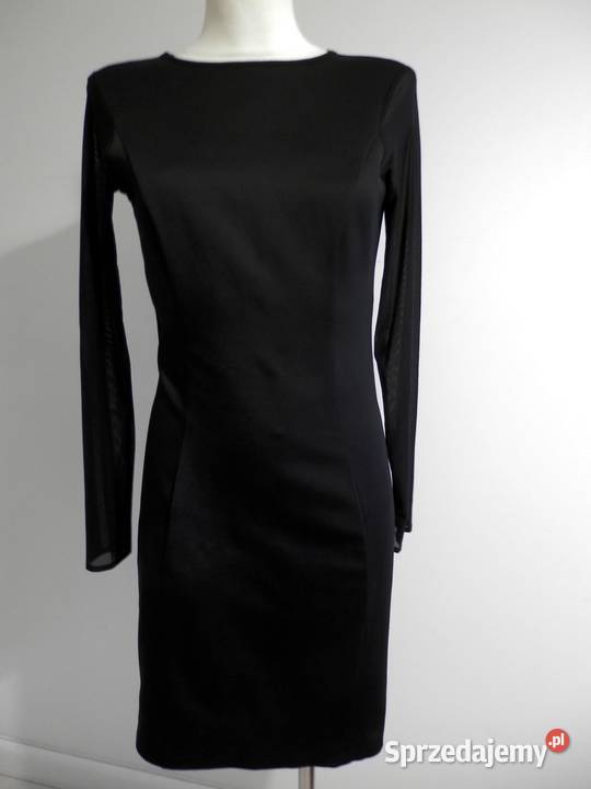 Sukienka Czarna Wieczorowa Imprezowa Koktajlowa Łomża