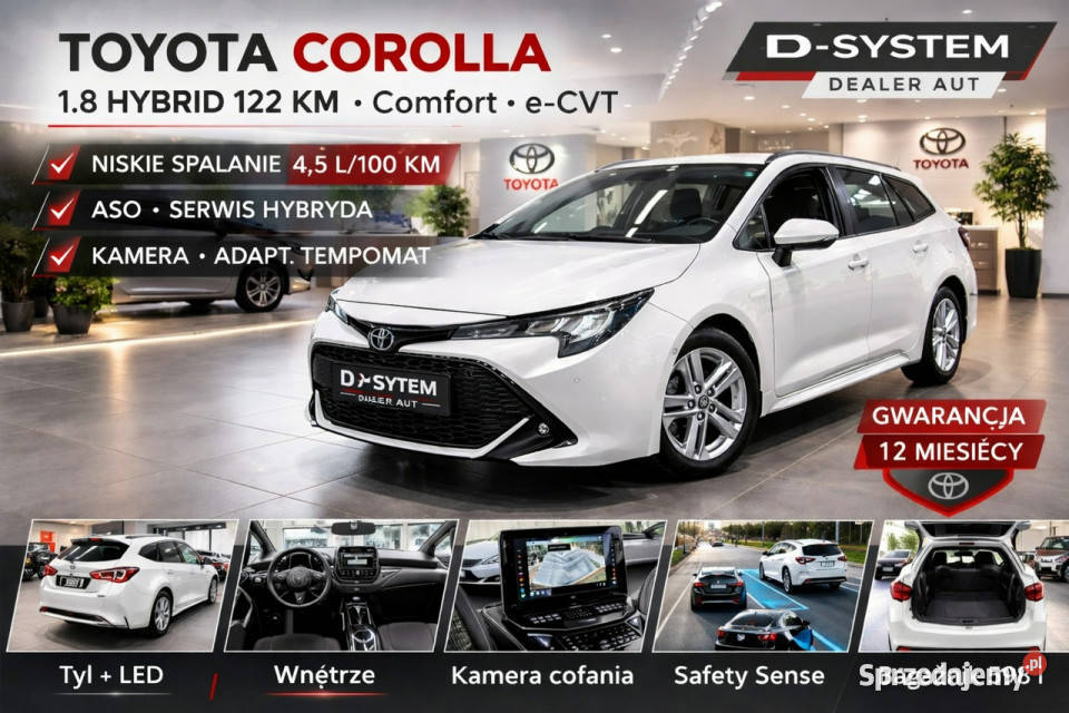 Toyota Corolla 23 Salon Polska 18 HYBRID 1wł z hybryda