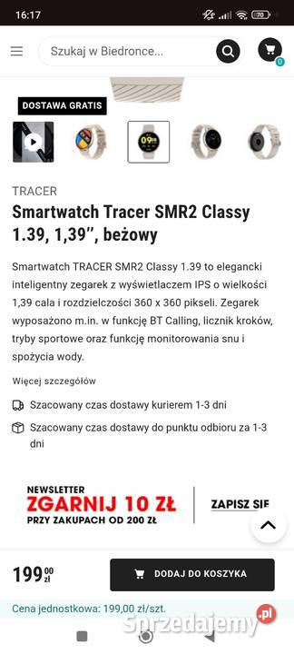 Zegarek damski Smartwatch sprzedam