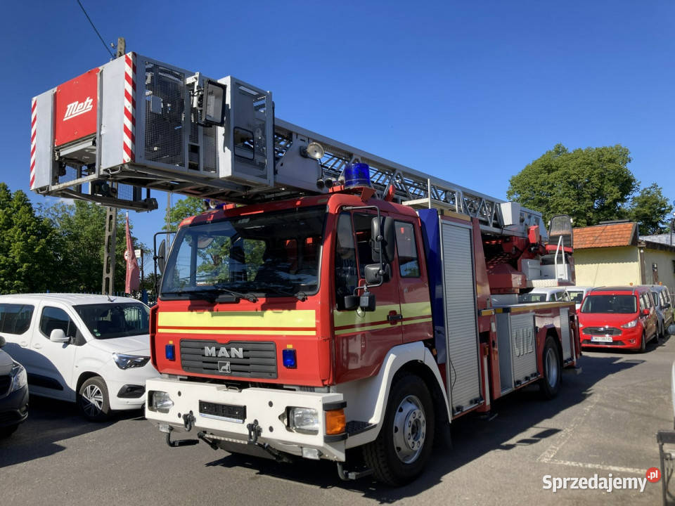 Man L 2000 MAN 15280 Straż pożarna drabina nieuszkodzony dolnośląskie Syców