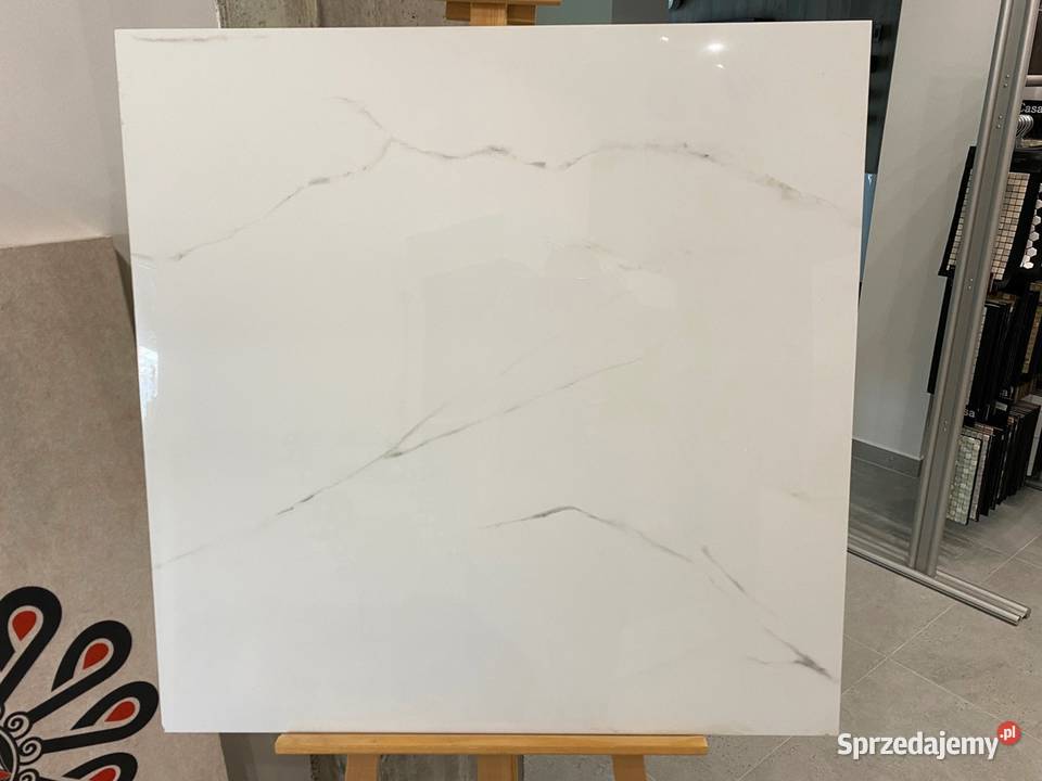gres płytka delikatna żyła marmur 80x80 Marble Zakopane
