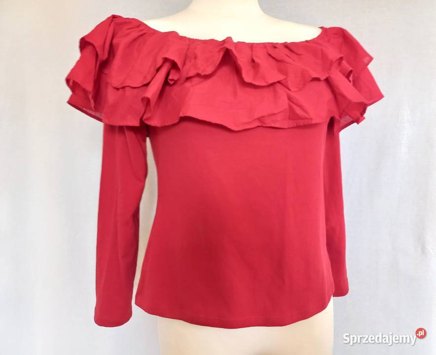 Bluzka czerwona Hiszpanka r 40 HM NOWA Moda i Styl Białystok