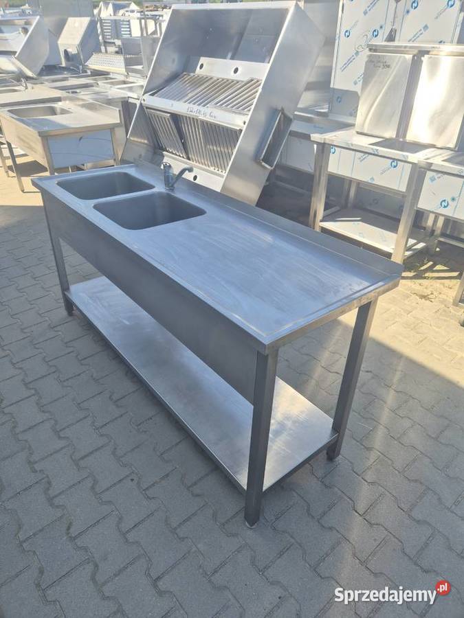 Zlew Gastronomiczny 2 Komorowy Z Półką 1806085 Ostrów Wielkopolski