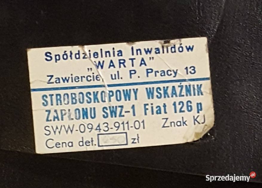 Stroboskopowy wskaznik zaplonu fiat 126 Wrocław sprzedam