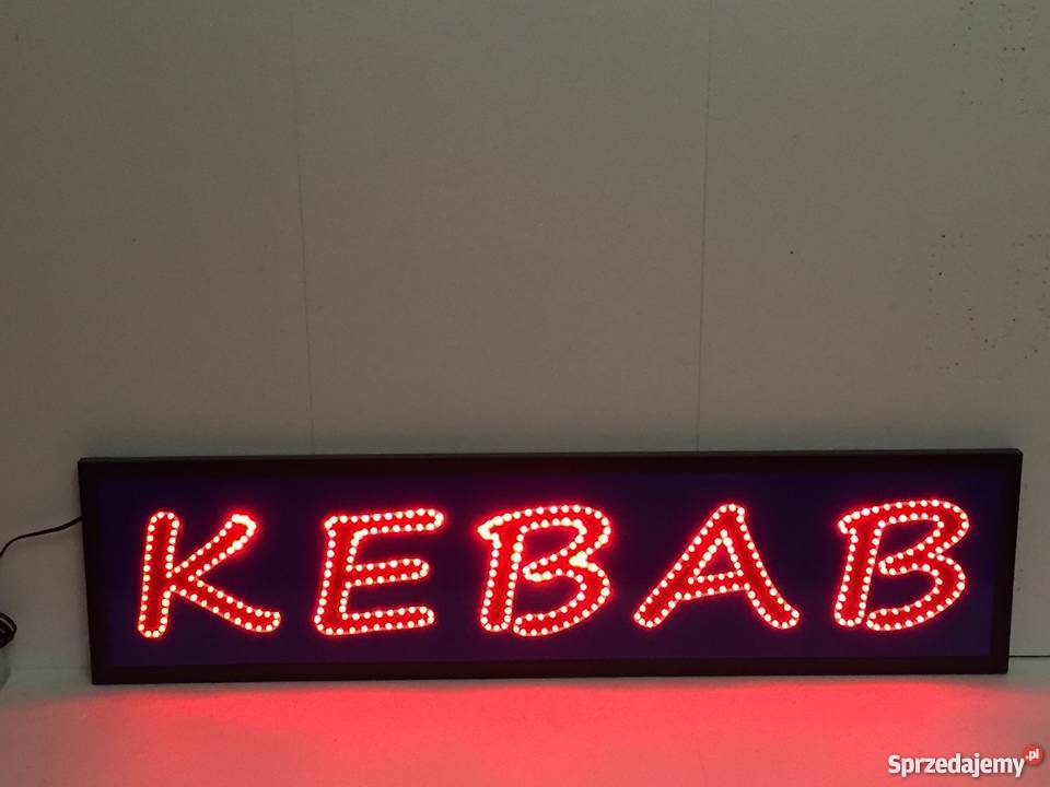 Reklama diodowa KEBAB 120x30 zewnętrzna mazowieckie Pomiechówek