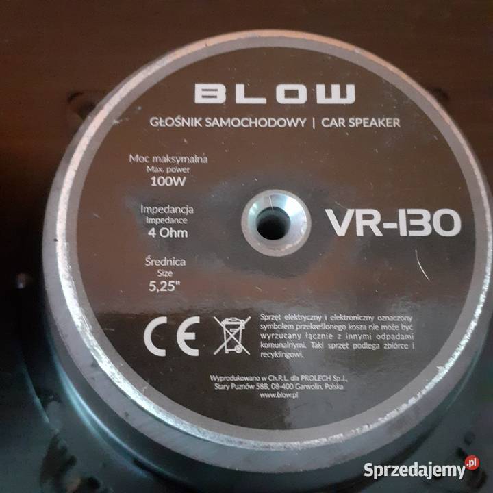 Głośniki oryginalne car audio blow z zwrotnicami Białogard sprzedam