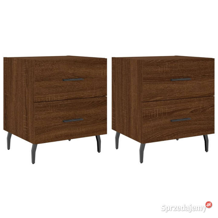 Szafki nocne 2 brązowy dąb 40x35x475 WM827355 Warszawa sprzedam