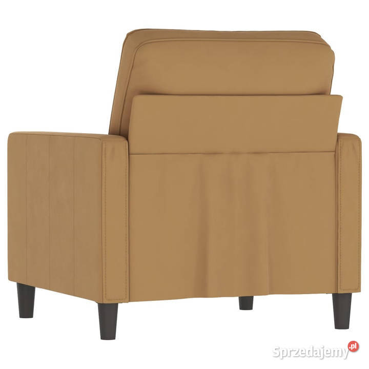 Fotel brązowy 60 obity aksamitem WM359186 mazowieckie Warszawa sprzedam