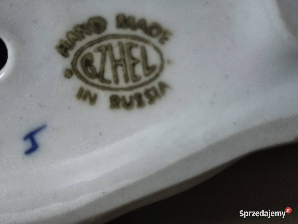 Porcelana figura Gzhel ZSRR lata 70 te Janów Lubelski