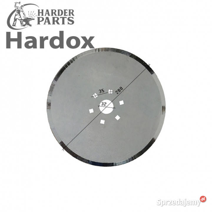 Redlica tarczowa HARDOX 55412 części do siewnika BECKER