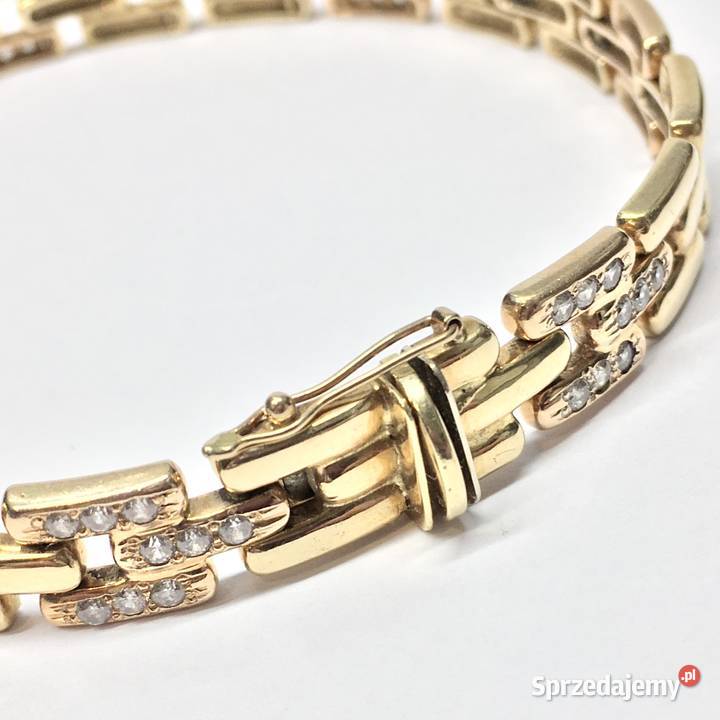 Złota BRANSOLETKA damska 585 14K wyjątkowy WZÓR Warszawa