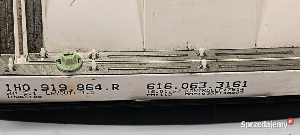 LICZNIK ZEGAR VOLKSWAGEN GOLF III 1H0919864R Lipno sprzedam