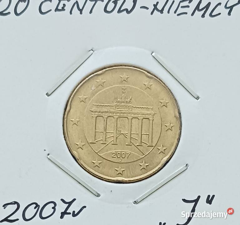 20 Centów Niemcy 2007 r men J Konin