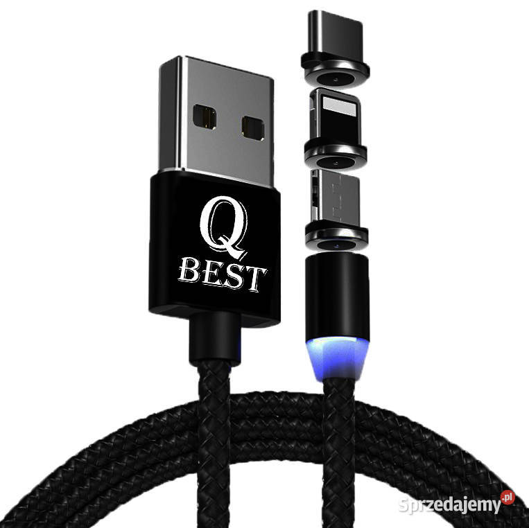 Kabel przewód magnetyczny 3w1 Micro USB USBC Pruszków