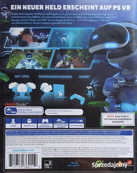 ASTRO BOT RESCUE MISSION PLAYSTATION 4 4 NOWA Kraków