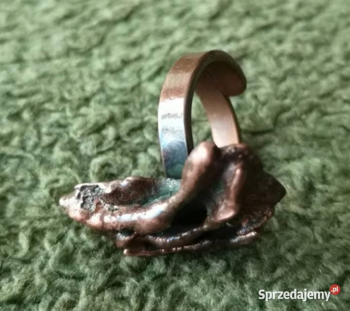 Unikatowy pierścionek z miedzi Jarmark Katowice