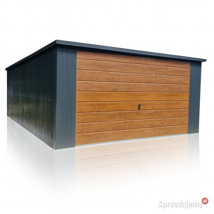 Garaż blaszany 3x5 Spad na tył Grafit Złoty Dąb sprzedam