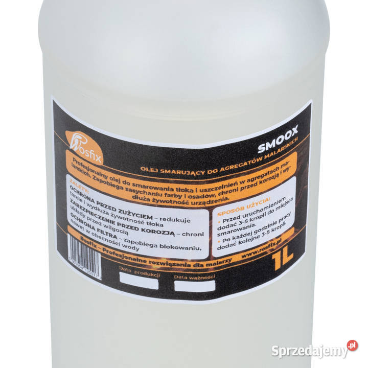 SmooX Olej Smarujący 1L Do Agregatów Malarskich małopolskie Ludźmierz sprzedam