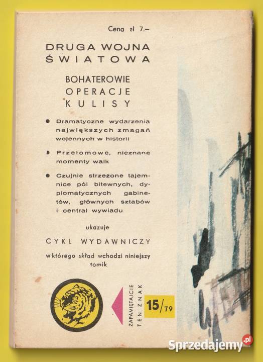 ŻÓŁTY TYGRYS MORZE WZYWA ODWAŻNYCH 1979 miękka Pozostałe Łódź