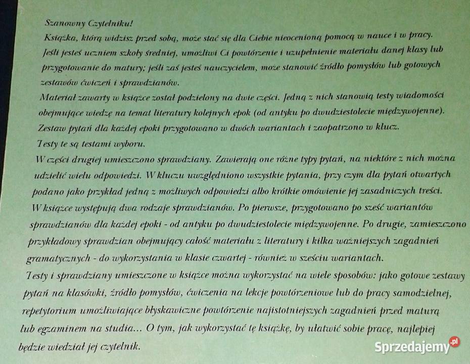 Vademecum maturzysty Język polski Barbara Pozostałe Książki i Podręczniki Chełm