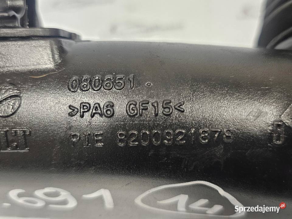 DACIA DUSTER 15 DCI K9K896 EU5 CONTINENTAL 13r Przewody powietrza