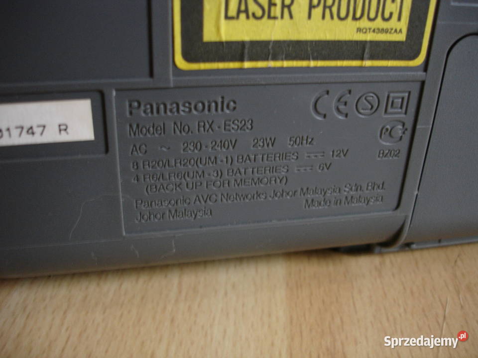 Radiomagnetofon PANASONIC RXES23 sprzedam