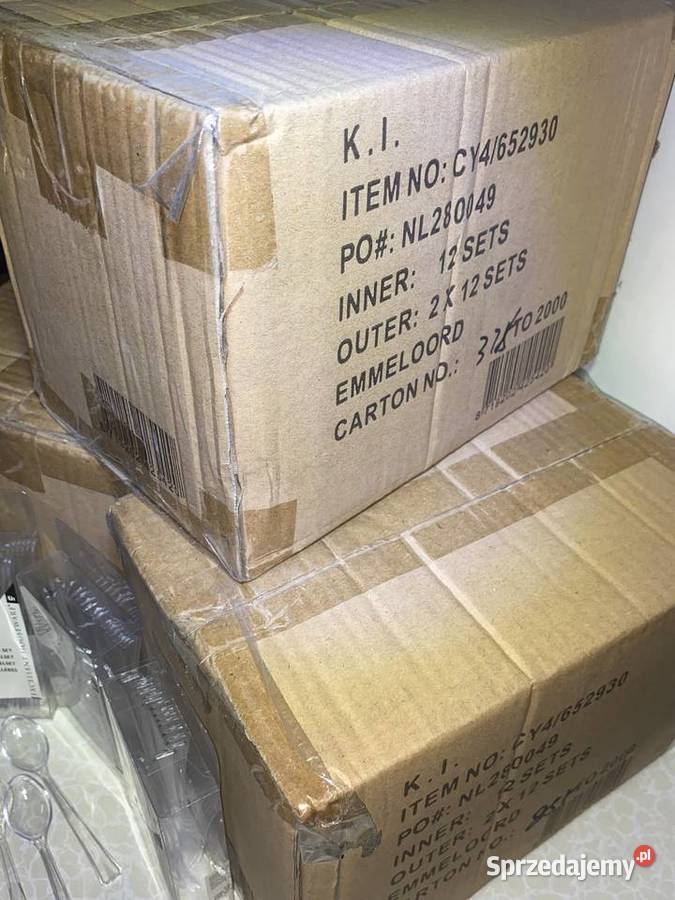 Łyżeczki plastikowe karton 288 Najtańsze śląskie Gliwice