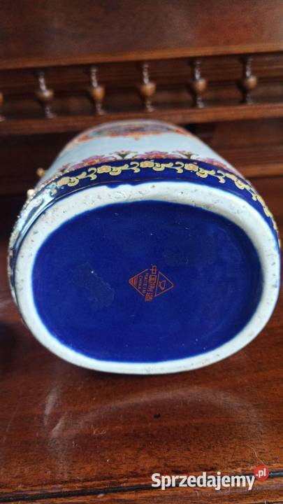 Amfora Wazon Syg Made in China Ręcznie malowana Porcelana i szkło Gdańsk