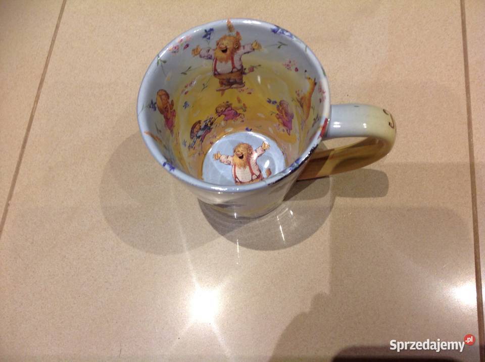 Troll Norweski Kubek Porcelanowy Sygnowany Nowa Sól