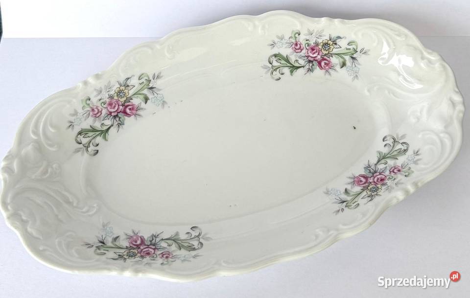 Półmisek Wałbrzych biała porcelana vintage lata