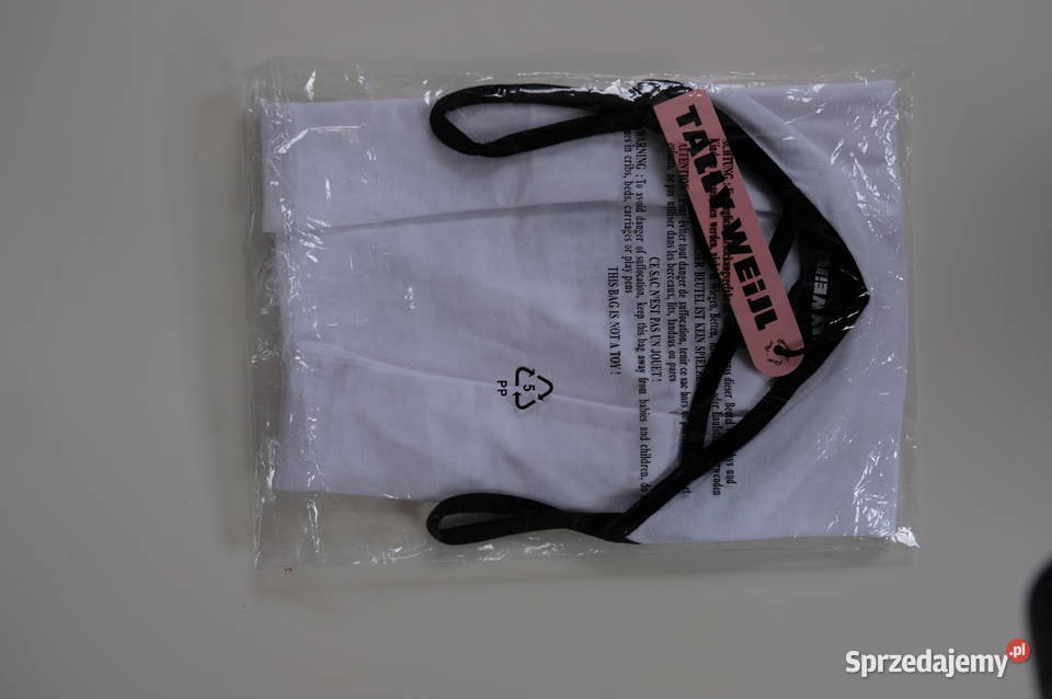 czarny biały top Tally Weijl xxs 32 bawełna Toruń