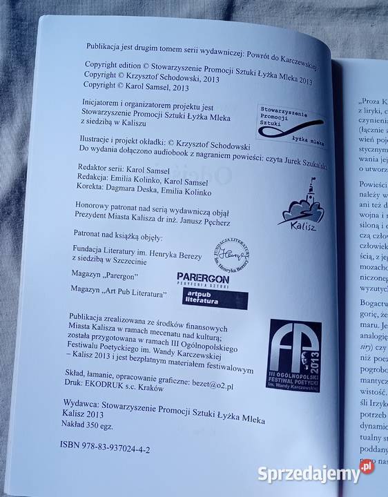 Wanda Karczewska Odejście 2013 r Edycja Koźminek sprzedam