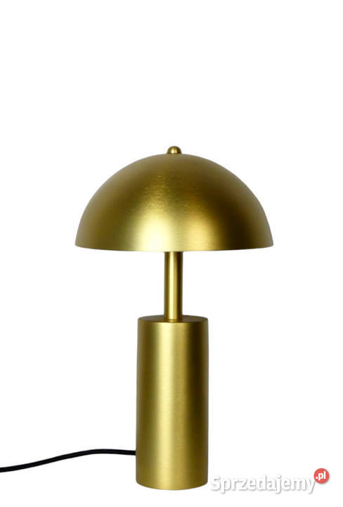 Złota metalowa lampa stołowa GYSTA Nowe