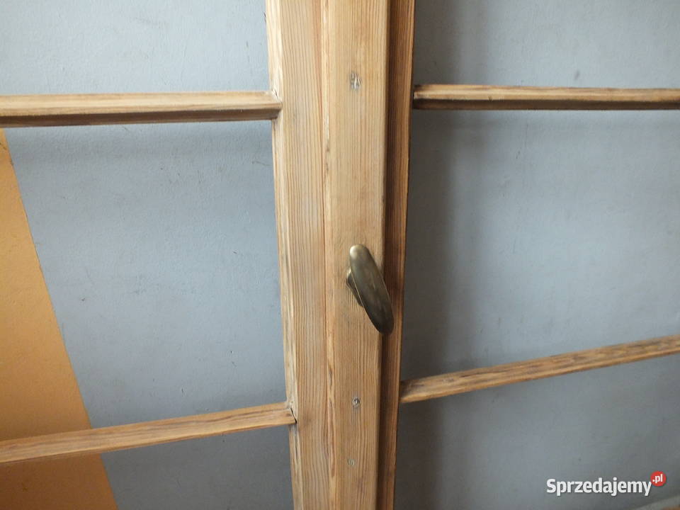 Stare okna drewnianeokoło 1940 piękne komplet Bielawa