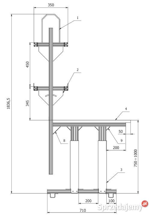 Stół kompletacyjny magazynowy do pakowania Chojnice
