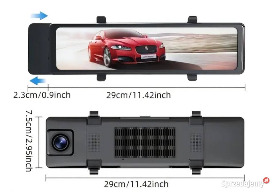 Wideorejestrator lusterko android kamera cofania Masłomiąca