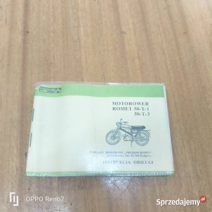 Instrukcja obsługi Romet 50 t1 50 T3 Motoryzacja Łubno sprzedam