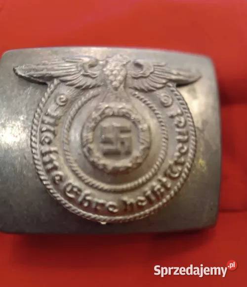 Niemiecka aluminiowa wojskowa klamra do pasa Kraków