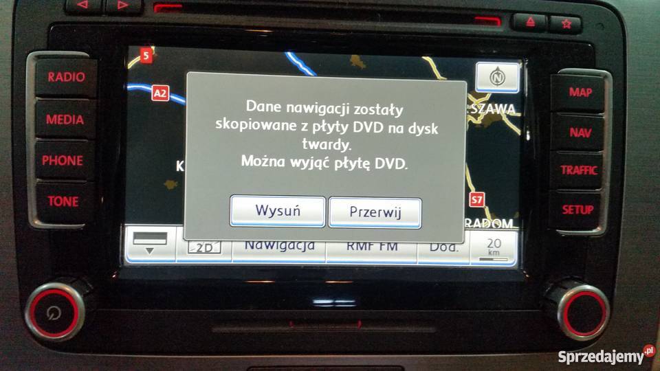 RNS 510 VW SKODA POLSKIE MENU POLSKI LEKTOR MAPA Poddębice sprzedam