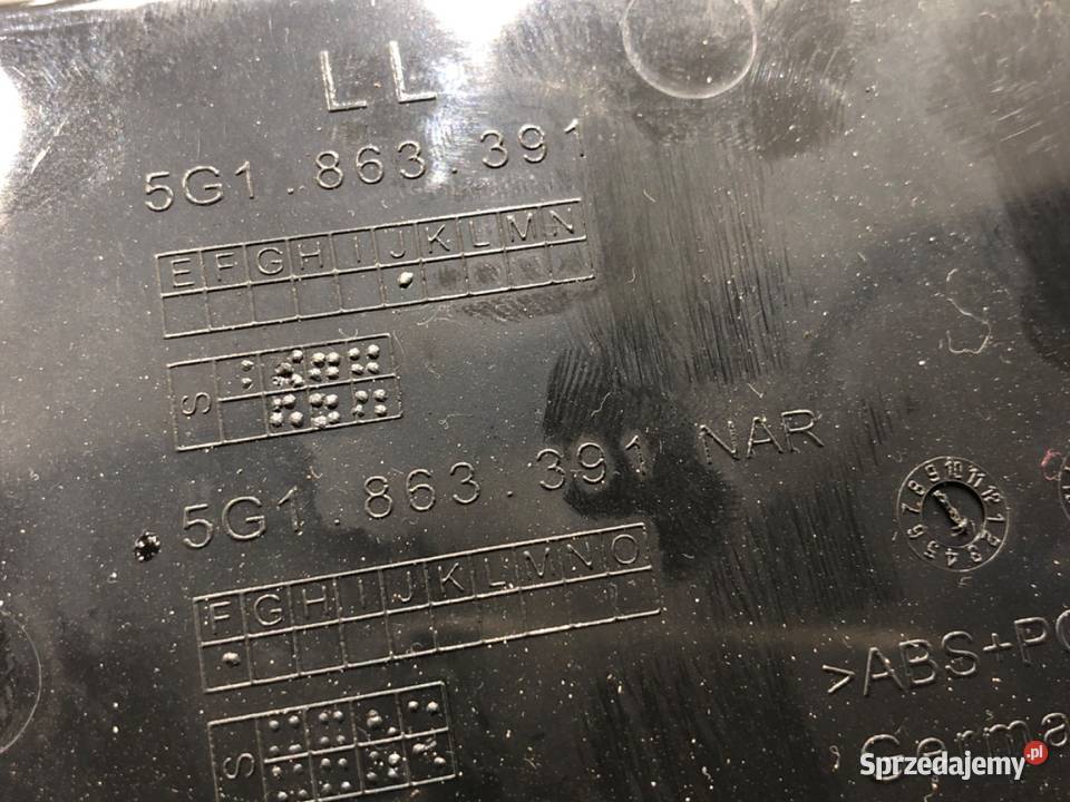 POPIELNICZKA VW GOLF VII 5G1863391 16 90 KASETA