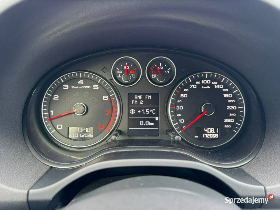 Audi A3 Sportback 16 mpi xenon pełny serwis 8P możliwa zamiana Chełm Śląski