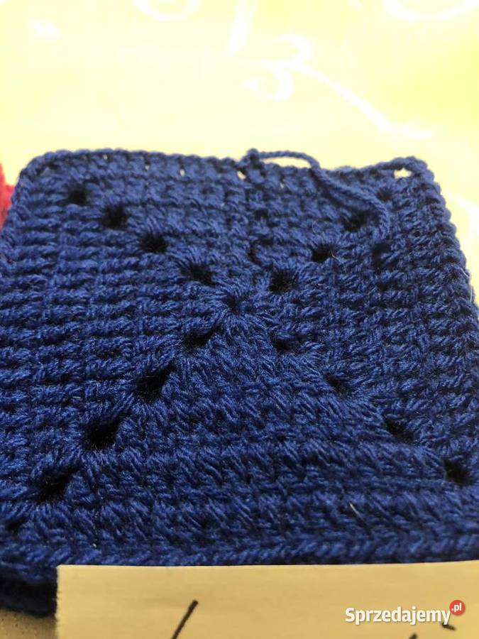 Kwadraty babunipoduszka pled narzuta Nowe sprzedam