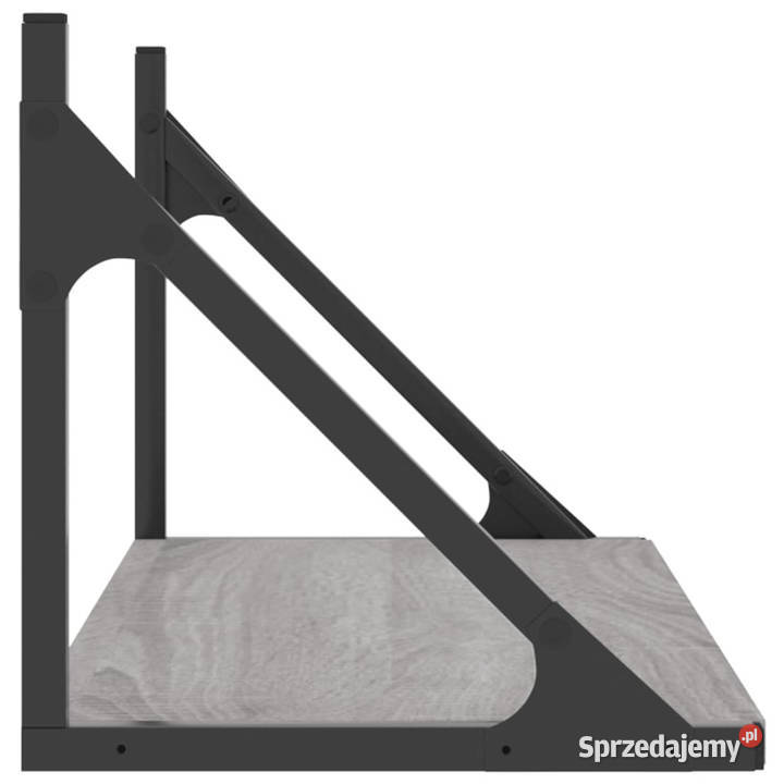 Półki ścienne 2 szary dąb sonoma 60x25x255 Warszawa